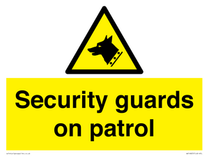 Security guards on patrol